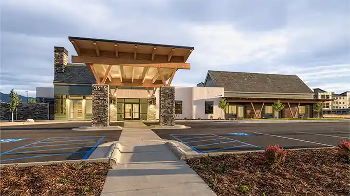 Front of the building view of Hope Hospice Center